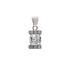 18k White Gold Cubic Pendant