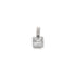 18k White Gold Cubic Princess Pendant