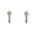 18k White Gold Cubic Stud Post Annabella Earrings