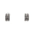 18k White Gold Cubic Stud Post