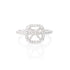 18K White Gold Cushion Halo (0.32 Ct. Tw.) Engagement Ring -