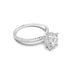 18K White Gold Delilah Oval Engagement Ring - Rings