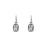 18k White Gold Green Cubic Lever back Ainsley Earrings