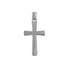 18k White Gold High Polish Cross