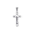 18k White Gold Jesus Cross Pendant