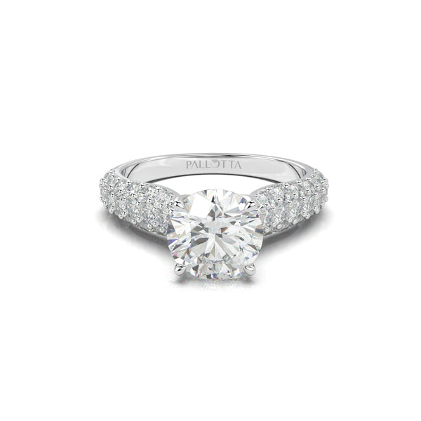 18K White Gold Leonora Engagement Ring - Rings