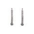 18k White Gold Octagon Cubic Lever Leilani Earrings
