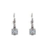 18k White Gold Princess Cubic Lever Elaine Earrings