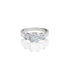 18k White Gold Princess Engagement Ring