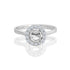 18k White Gold Round Halo Engagement Ring