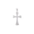 18k White Gold Slick Cross Pendant