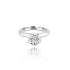 18k White Gold Solitaire Engagement Ring