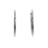 18k White Gold Tube Style Hoop Camila Earrings