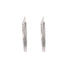 18k White Gold Tube Style Hoops Stella Earrings