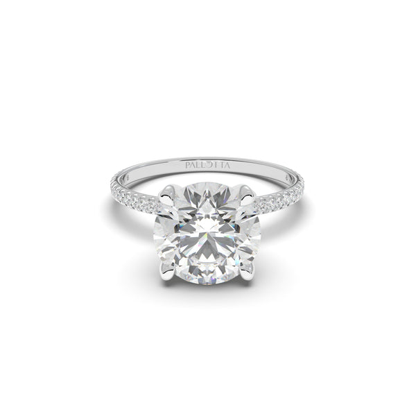 18K White Gold Victoria Engagement Ring - Rings