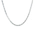 18k White Solid Byzantine Italy Chain