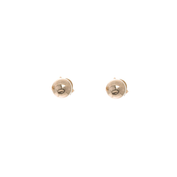 18k Yellow Gold Ball Stud Tiffany Earrings