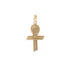 18k Yellow Gold Baptismal Cross Style Pendant