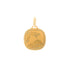 18k Yellow Gold Baptismal Medal Pendant