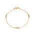 18k Yellow Gold Bead Link Bracelet