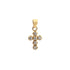 18k Yellow Gold Cross Cubic Italy Pendant