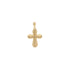 18k Yellow Gold Cross High Polish Pendant