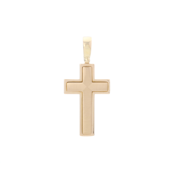 18k Yellow Gold Cross Pendant