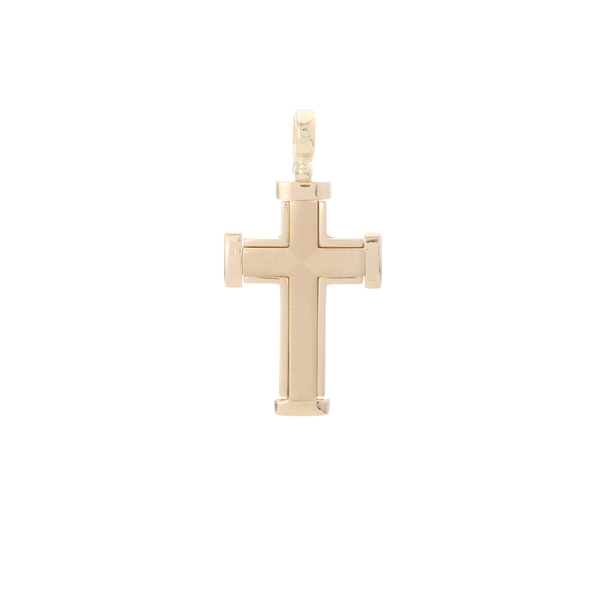 18k Yellow Gold Cross Pendant