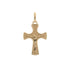 18k Yellow Gold Crucifix Cross Jesus Pendant