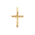 18k Yellow Gold Crucifix Cross Pendant