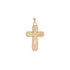 18k Yellow Gold Crucifix Jesus Cross Pendant