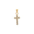 18k Yellow Gold Cubic Cross Classic Pendant