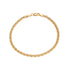 18k Yellow Gold Curb Link Bracelet Italy