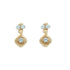 18k Yellow Gold Drop with Cubic Blakely Earrings