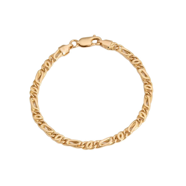 18k Yellow Gold Fancy Link Italy