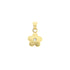 18k Yellow Gold Floral Cubic Pendant