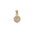 18k Yellow Gold Floral Italy Pendant