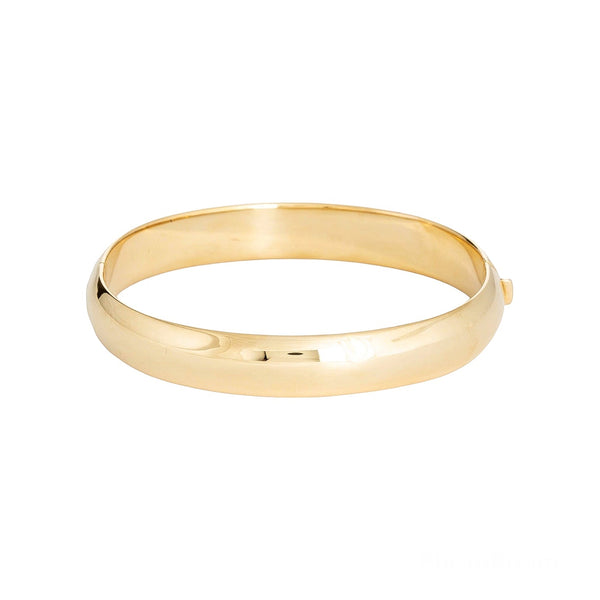 18k Yellow Gold Ladies Simple Bangle