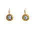 18k Yellow Gold Lever back Cubic Naomi Earrings