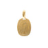 18k Yellow Gold Madonna side Profile Pendant