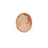 18k Yellow Gold Oval Lady Cameo Pin