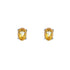 18k Yellow Gold Oval River Earrings
