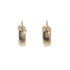 18k Yellow Gold Pattern Hoops Arabella Earrings