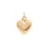 18k Yellow Gold Puffed Heart Italy Pendant