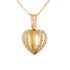 18k Yellow Gold Puffed Statin Groove Necklace