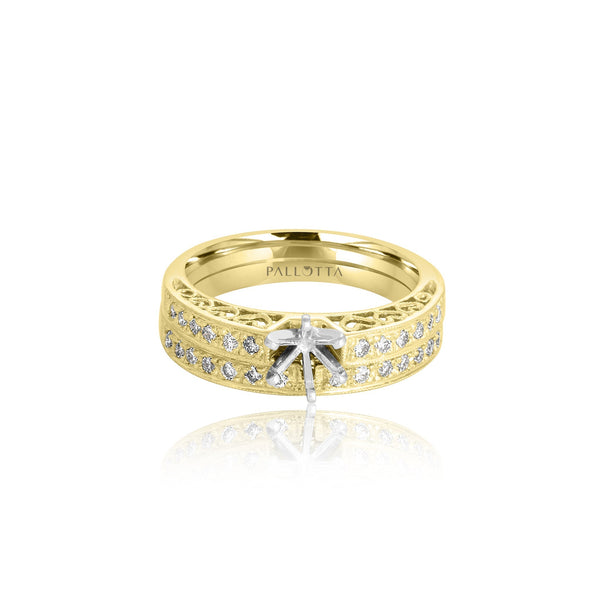 18k Yellow Gold Six Prong Solitaire Set Engagement Ring