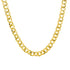 18k Yellow Gold Solid Curb Chain Italy