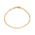 18k Yellow Gold Solid Figaro Link Bracelet