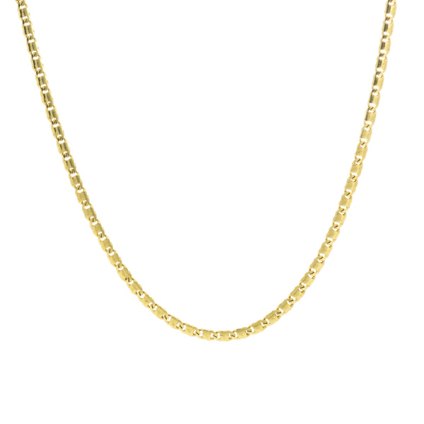 18k Yellow Gold Solid Link 24 Italy Chain