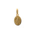 18k Yellow Gold Tiny Oval St. Miraculas Pendant